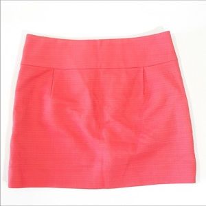Coral cotton j.crew textured mini skirt